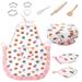 Toys Clearance 2023! CWCWFHZH 11PCS Kids Apron and Chef Hat Set Kids Chef Costume for Boys Girls Baking Simulation Kitchen Toy