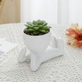 Nomeni Plant Pots Clearance! Cute Figure Ceramic Doll Flower Pot Decoration Planter Succulents Flower Cactus Bonsai Planter Container Creative Design for Home Decoration Garden Supplies White 5