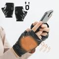 Heated Gloves Fingerless For Women Man Work Touchscreen Gloves For Winter Cold Weather Rechargeable Electric Heated Gloves for Men Women Upgraded Electric Battery Cold Weather Heated Gloves