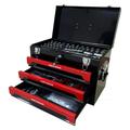 Tool Set and Mechanic Tool Set Box with Handle and 3-Drawer Heavy Duty Metal Box - 339 Piece Tool Kits for Adults Mechanics Workshop Maintenance and Repair Projects