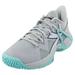 Diadora Women`s B.Icon 2 AG Tennis Shoes Silver DD and Aruba Blue ( 6 )