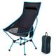 G4Free Lightweight Portable High Back Camp Chair Folding Chair Lawn Chair Heavy Duty 330lbs with Headrest & Pocket for Outdoor Camp Travel Beach Hiking