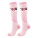 ASFGIMUJ 6 Pairs Womens Socks Crew UniColorful Ribbon Sports Running Compression Socks | Cancer Awareness Day