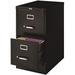 xrboomlife Scranton & Co 2 Drawer Letter File Cabinet in Black