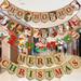 Christmas Bunting Banner Cartoon Pull Flag Xmas Paper Hanging Decor For New Year Holiday Party