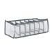 Ruimatai Extra Large Storage Heavy Duty Moving Bags 2PC 7 Grids Washable Wardrobe Clothes Organizer Jeans Compartment Storage Box