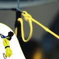 Ikohbadg Portable Glow-in-the-Dark Wind Rope Light for Outdoor Camping 3 Meters with Tent Notification Night Light Three Modes