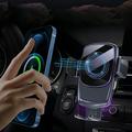 Wireless Car Charger Easy Touching Wireless MAX 15W Charging+ Vent Combo Phone Mount For Smart Phones Wireless Car Charger 15W Auto-Clamping Charger Mount Air Vent Car Charging Holder