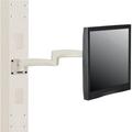 Fixed Height LED & LCD Monitor Wall Mount Arm with VESA Plate Beige