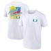 Men's Fanatics Branded White Miami Hurricanes High Hurdles T-Shirt