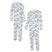 Men's Concepts Sport White Seattle Seahawks Allover Print Docket Union Full-Zip Hooded Pajama Suit