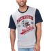 Men's G-III Sports by Carl Banks Heather Gray New England Patriots Black Label T-Shirt