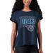 Women's MSX by Michael Strahan Navy Tennessee Titans Abigail Back Slit T-Shirt