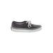 Vans Sneakers: Gray Print Shoes - Women's Size 5 1/2 - Almond Toe