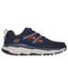 Skechers Men's Relaxed Fit: D'Lux Journey Sneaker | Size 9.5 | Navy/Orange | Leather/Synthetic/Textile