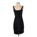Factory by Erik Hart Casual Dress - High/Low Square Sleeveless: Black Solid Dresses - Women's Size 2