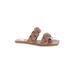 Shu Shop Sandals: Tan Print Shoes - Women's Size 6 - Open Toe