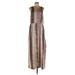 W118 by Walter Baker Casual Dress: Brown Snake Print Dresses - Women's Size Large