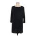 J.Jill Casual Dress - Shift: Black Dresses - Women's Size Medium