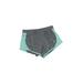 series-8 fitness Athletic Shorts: Teal Color Block Activewear - Women's Size Large