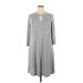 Fortune + Ivy Casual Dress - Sweater Dress: Gray Marled Dresses - Women's Size 1X