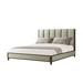 Theodore Alexander Lido Bed Wood and /Upholstered/Polyester in Brown | 50.5 H x 76 W x 90.25 D in | Wayfair TA84017.1CIH