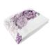 Sweet Jojo Designs Polyester Baby Blanket in Indigo/White | 50 H x 40 W in | Wayfair Milestone-Peony-PU-IV