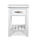 Riverside Furniture Talford Cotton 1 - Drawer Solid Wood Nightstand in Wood in White | 29 H x 20 W x 17 D in | Wayfair 16498