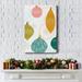 The Holiday Aisle® Modern Holiday Collection B Premium Gallery Wrapped Canvas - Ready To Hang in Black/Blue/Green | 60" H x 40" W x 1.5" D | Wayfair
