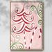 The Holiday Aisle® Candy Cane Holiday I Framed On Canvas Print Canvas, Solid Wood in Black/Pink/White | 41 H x 27 W x 1.5 D in | Wayfair