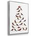 Winston Porter Red Bird Christmas Collection B Framed On Canvas Print Canvas, Solid Wood in Black/Red/White | 25 H x 17 W x 1.5 D in | Wayfair