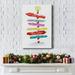The Holiday Aisle® Christmas Directions Canvas, Solid Wood in White | 24 H x 36 W x 1.5 D in | Wayfair EF236F30B00A44AB9315AB459EF3256D