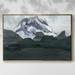Millwood Pines Summit - Floater Frame Print on Canvas Canvas, Solid Wood in Black/White | 41 H x 27 W x 2 D in | Wayfair