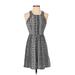 American Eagle Outfitters Casual Dress - A-Line: Gray Aztec or Tribal Print Dresses - Women's Size 0