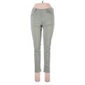 CALVIN KLEIN JEANS Jeans - Mid/Reg Rise Skinny Leg Denim: Green Bottoms - Women's Size 8 - Light Wash