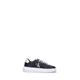 CALVIN KLEIN JEANS Sneaker donna nera in pelle