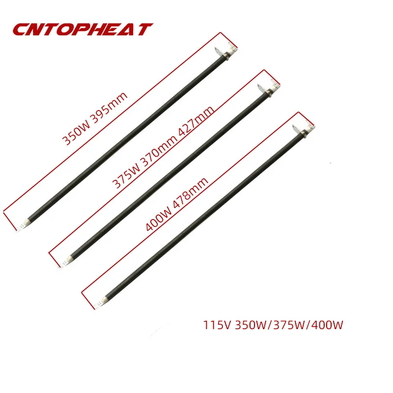 115V Elektrische Heizung Element 6,6mm Edelstahl Gerade Rohr Heizung Heißer Luft Ofen Heizung Element für Ersatz