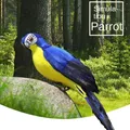 Handmade Simulation Parrot Creative Feather Lawn Figurine Ornament Animal Bird Outdoor Garden Bird