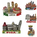 Lucca Pisa Florence Cinque Terre Tuscany Italy Fridge Magnets Travel 3D Memorial Magnetic