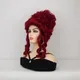 Classic 18th Century Wig Queen Curly Vintage Wig for Women Cosplay Role Play Medium Length Red