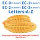 EC-0 EC-1 EC-2 EC-3 ( A-Z ) 520 STÜCKE (Each20 stücke) gelb Kabel Marker Buchstaben 4sq.mm A bis Z X