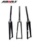 AIRWOLF Carbon Road Fork 700C Thru Axle 100*12mm UD Disc Brake 140/160mm Carbon Bike Forks Tapered