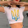 Ukrainisch ukrainisch ukraine rwa koreanische mode trashy fee grunge crop top weiblich ästhetisch
