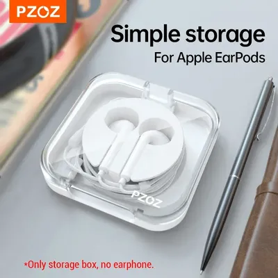 PZOZ For Apple Watch Ultra Charger S10 EarPods Headphone storage box Apple Wired For iPhone 16 15 14 13 Pro Data Cable Box bag