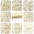 Beige Oval Acrylic Beads Imitation Pearls Water Drop Beads Charms For Costume Jewelry Making DIY