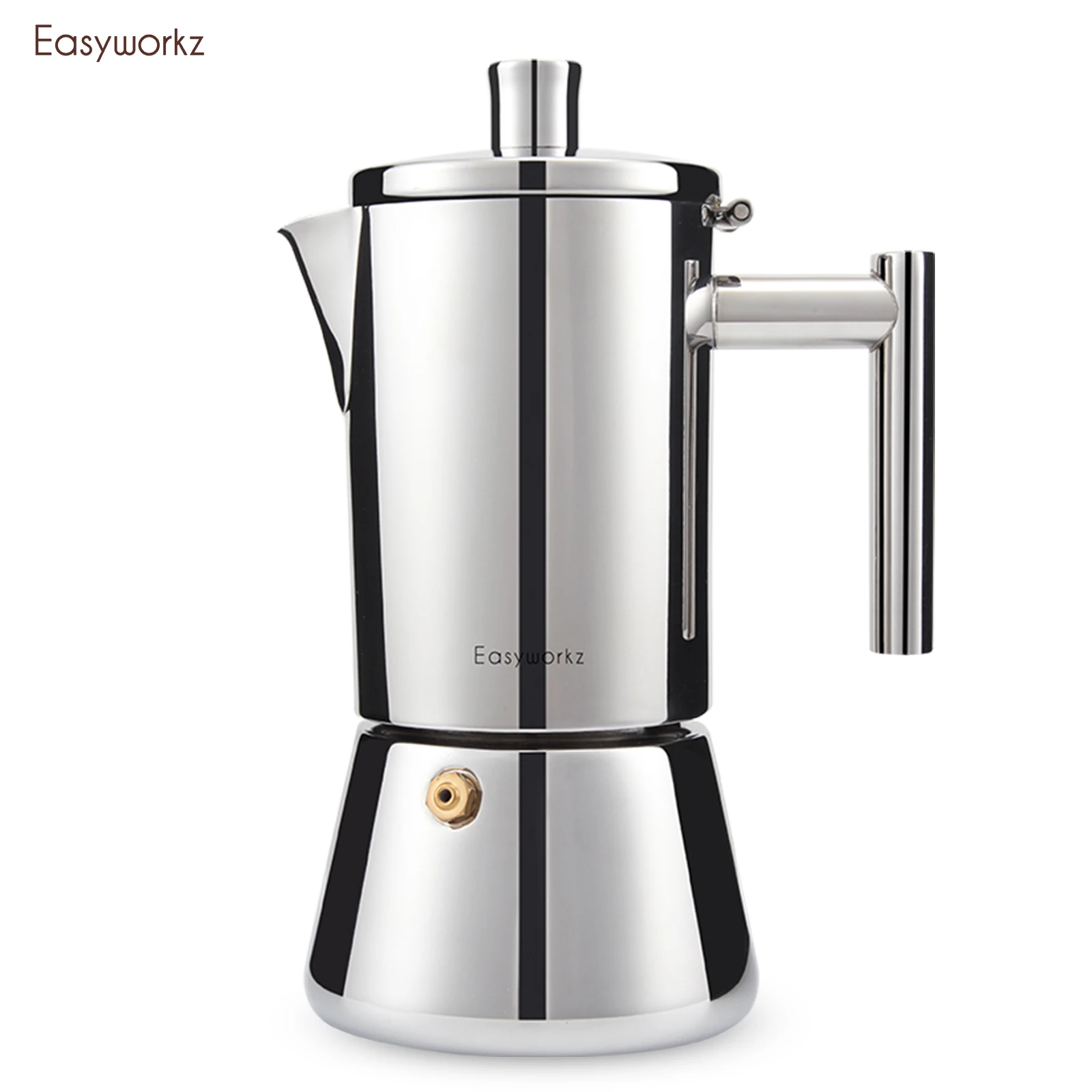 Easyworkz Diego Herd Espressomaschine Edelstahl Italienische Kaffeemaschine Maker Induktion Moka Pot