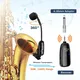 U12SKS-T UHF Wireless Instrument Saxophone Microphone with Receiver Transmitter 50M Range Plug and