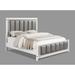 Mose Silver Faux Leather Upholstered Panel Bed