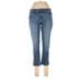 Jennifer Lopez Jeans - High Rise Boot Cut Cropped: Blue Bottoms - Women's Size 10 Petite - Medium Wash