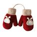 Yubnlvae Snow Gloves Warm for Baby Girls Mittens for Kids Boys Gloves Snow Gloves Kintted Winter Ski Gloves H